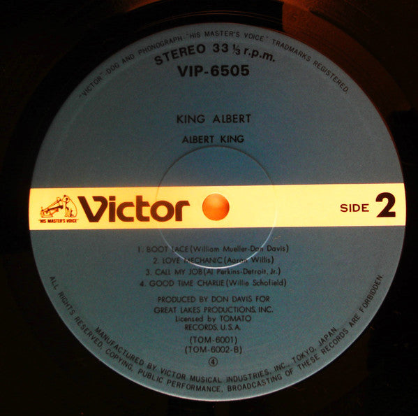 Albert King - King Albert (Vinyl, LP, Album) Very Good Plus (VG+) / Very Good Plus (VG+)