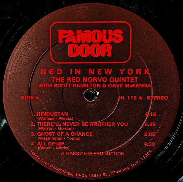 Red Norvo Quintet - Red In New York (Vinyl, LP, Album)