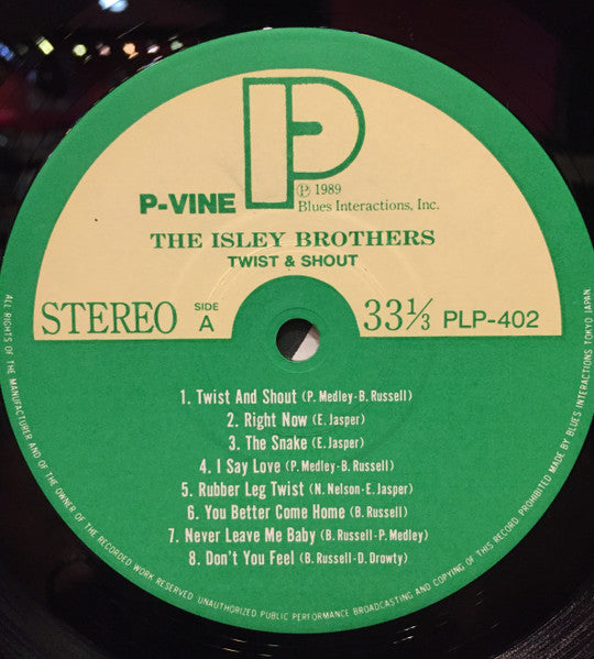 The Isley Brothers - Twist & Shout (Vinyl, LP, Album, Reissue) Very Good Plus (VG+) / Very Good (VG)
