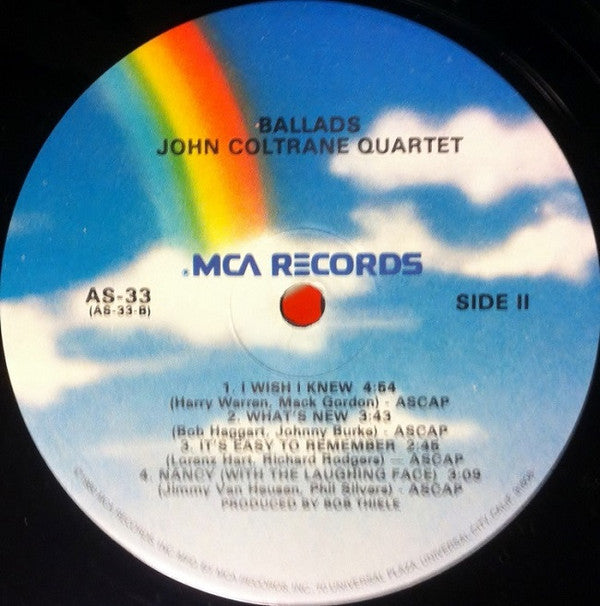 The John Coltrane Quartet - Ballads (Vinyl, LP, Album, Repress, Stereo) Very Good (VG) / Very Good (VG)