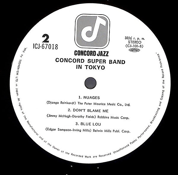 Concord Super Band - In Tokyo (Vinyl, LP, Album)