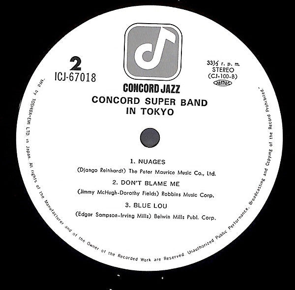 Concord Super Band - In Tokyo (Vinyl, LP, Album)