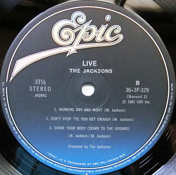 The Jacksons - Live　ザ・ベスト・ライブ (Vinyl, LP, Album)