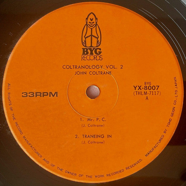 John Coltrane - Coltranology Vol. 2 = Coltraneology Vol. 2 (Vinyl, LP, Album, Mono) Very Good (VG) / Very Good Plus (VG+)