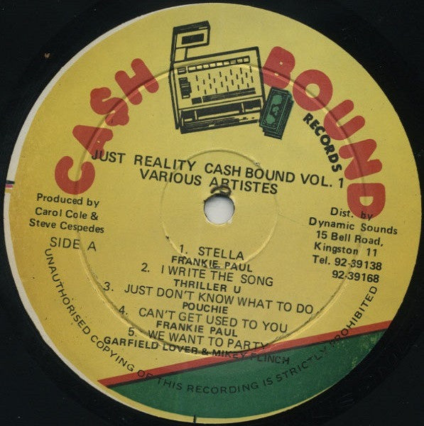 Various - Just Reality - Cash Bound - Volume One (Vinyl, LP, Compilation) Good Plus (G+) / Good Plus (G+)