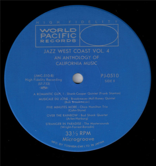 Various - Jazz West Coast  Volume N° 4 (Vinyl, LP, Compilation, Reissue, Mono) Very Good Plus (VG+) / Very Good Plus (VG+)