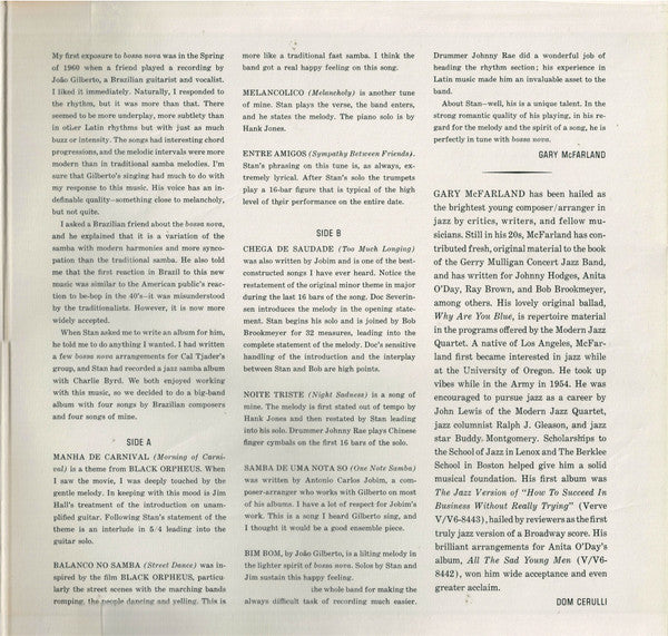 Stan Getz - Big Band Bossa Nova (Vinyl, LP, Album, Reissue, Stereo)