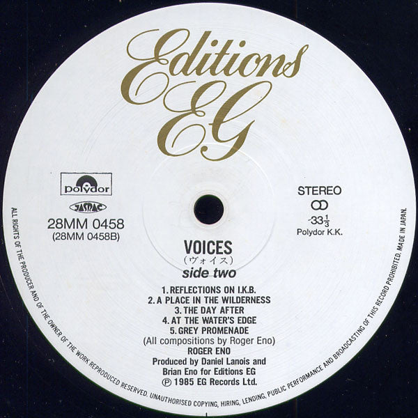 Roger Eno - Voices (Vinyl, LP, Album)