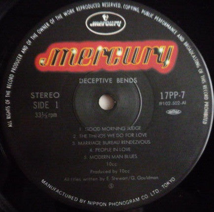 10cc - Deceptive Bends (Vinyl, LP, Album, Reissue, Stereo) Very Good Plus (VG+) / Very Good Plus (VG+)