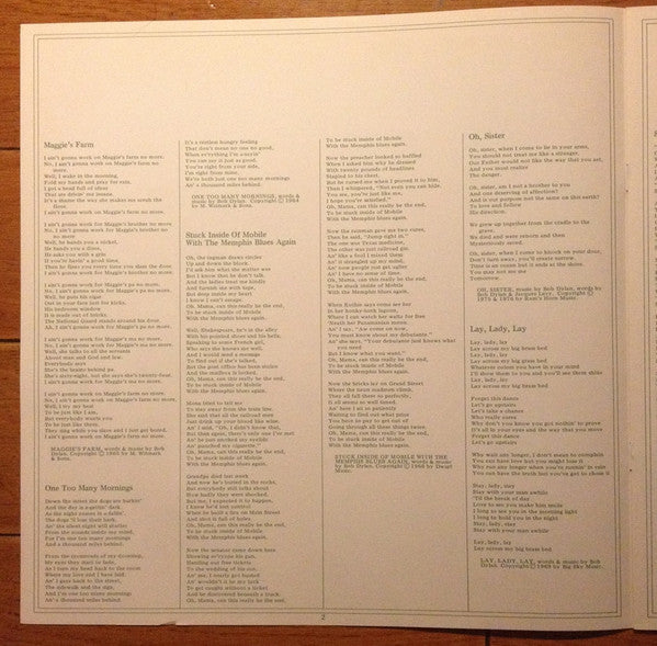 Bob Dylan - Hard Rain (Vinyl, LP, Album)