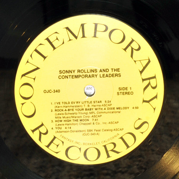 Sonny Rollins - Sonny Rollins And The Contemporary Leaders (Vinyl, ...