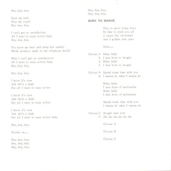 T. Rex - Solid Gold Easy Action = イージー・アクション (Vinyl, 7", 45 RPM, Single, Stereo) Very Good Plus (VG+) / Good Plus (G+)