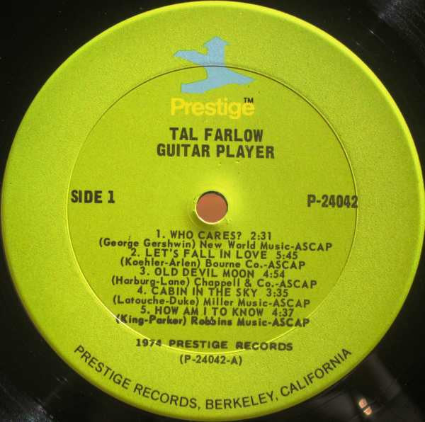 Tal Farlow - Guitar Player (2xVinyl, LP, Compilation) Very Good (VG) / Very Good Plus (VG+)