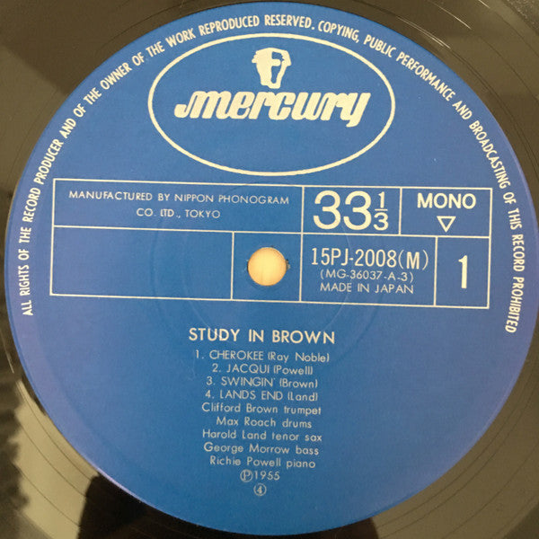 Clifford Brown And Max Roach - Study In Brown (Vinyl, LP, Album, Re...