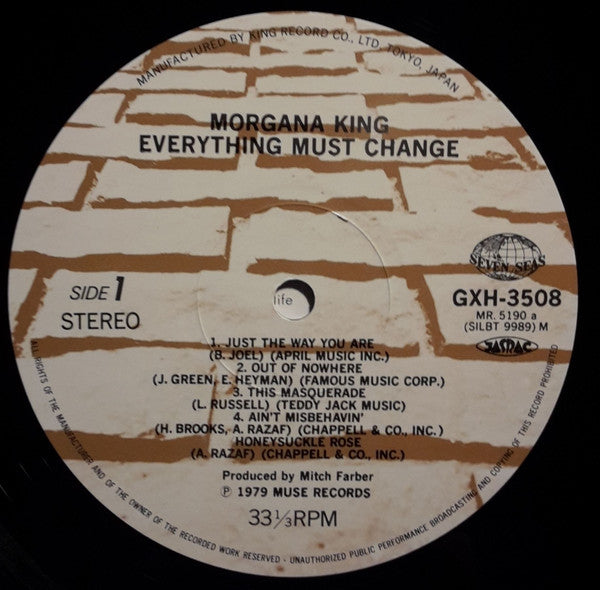 Morgana King - Everything Must Change (Vinyl, LP, Album) Near Mint (NM or M-) / Very Good Plus (VG+)