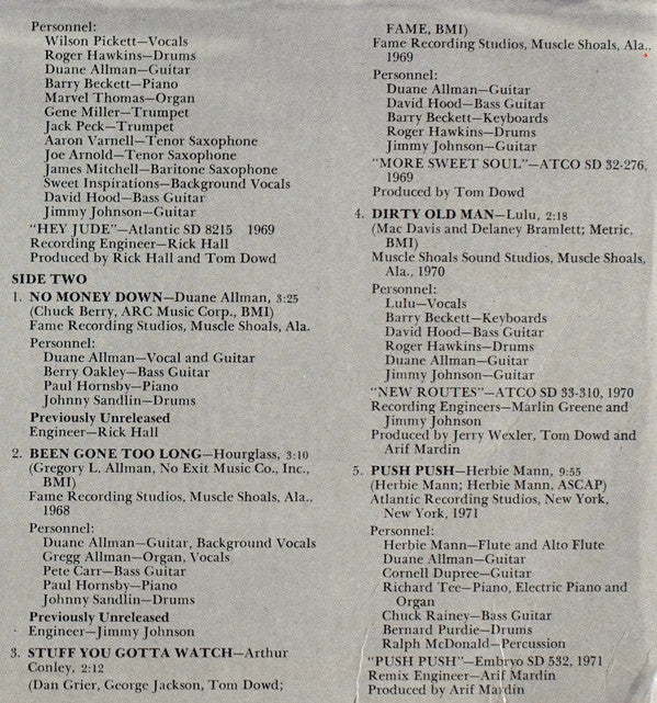 Duane Allman - An Anthology Vol. II (2xVinyl, LP, Compilation) Very Good (VG) / Good (G)