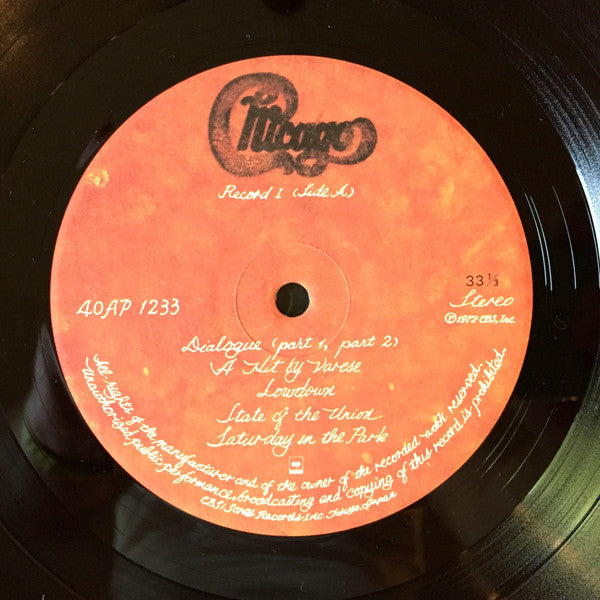 Chicago (2) - Chicago Live In Japan (2xVinyl, LP, Album, Reissue) Near Mint (NM or M-) / Very Good Plus (VG+)