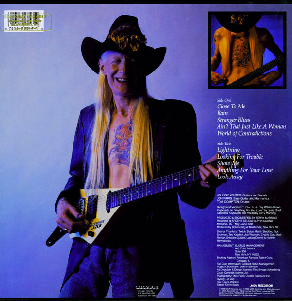 Johnny Winter - The Winter Of  '88 (Vinyl, LP, Album) Good Plus (G+) / Very Good (VG)