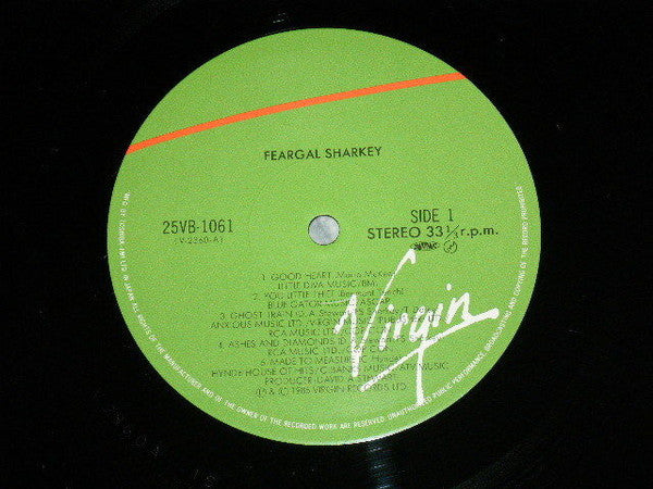 Feargal Sharkey - Feargal Sharkey (Vinyl, LP, Album) Very Good Plus (VG+) / Very Good Plus (VG+)