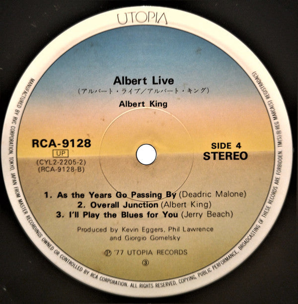 Albert King - Albert Live (Vinyl, LP, Album)