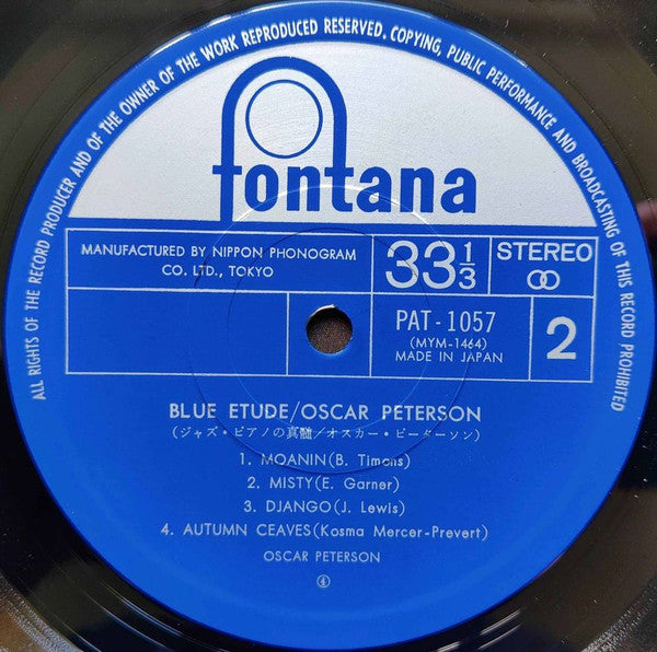 Oscar Peterson - Blues Etude (Vinyl, LP, Album, Limited Edition, Re...