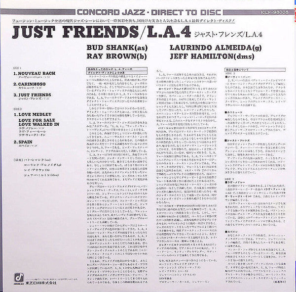 LA4 - Just Friends (Vinyl, LP, Album, Stereo) Very Good Plus (VG+) / Very Good Plus (VG+)