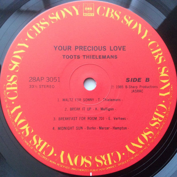 Toots Thielemans - Your Precious Love (Vinyl, LP, Album)