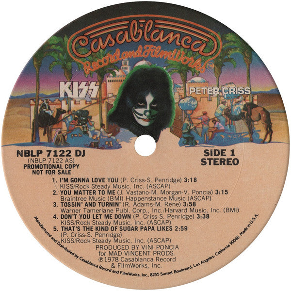 Kiss - Peter Criss (Vinyl, LP, Album, Promo, Stereo) Very Good Plus (VG+) / Very Good (VG)