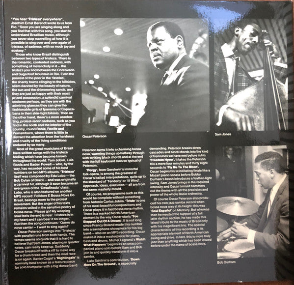 The Oscar Peterson Trio - Tristeza On Piano (Vinyl, LP, Album) Very Good Plus (VG+) / Good (G)