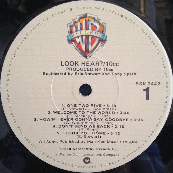 10cc - Look Hear? (Vinyl, LP, Album, Stereo) Good Plus (G+) / Very Good (VG)