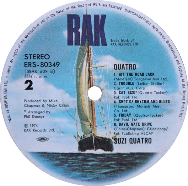Suzi Quatro - Quatro (Vinyl, LP, Album, Reissue)