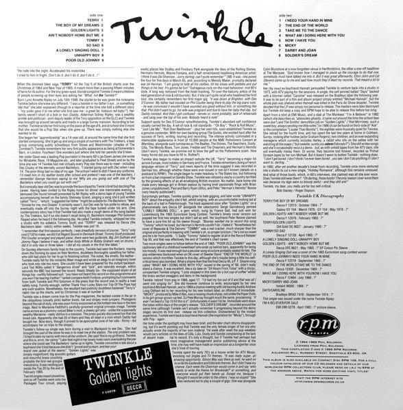 Twinkle (3) - Golden Lights (Vinyl, LP, Compilation) Good Plus (G+) / Very Good (VG)