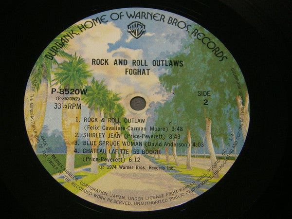 Foghat - Rock And Roll Outlaws (Vinyl, LP, Album) Very Good Plus (VG+) / Very Good Plus (VG+)