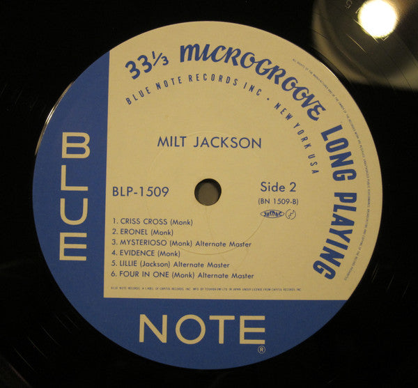 Milt Jackson - Milt Jackson With John Lewis, Percy Heath, Kenny Clarke, Lou Donaldson And The Thelonious Monk Quintet (Vinyl, LP, Compilation, Reissue, Remastered, Mono) Very Good (VG) / Very Good Plus (VG+)
