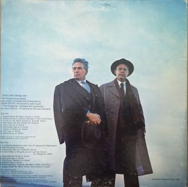John Scott - England Made Me (The Original Soundtrack) (Vinyl, LP, Stereo) Very Good Plus (VG+) / Very Good Plus (VG+)