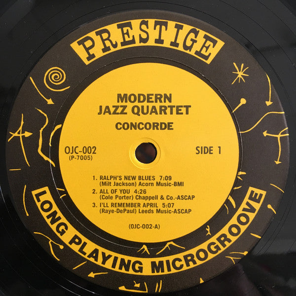 The Modern Jazz Quartet - Concorde (Vinyl, LP, Album, Reissue, Mono) Very Good (VG) / Very Good Plus (VG+)