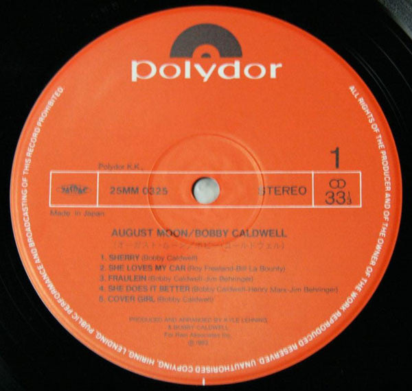 Bobby Caldwell - August Moon (Vinyl, LP, Album)