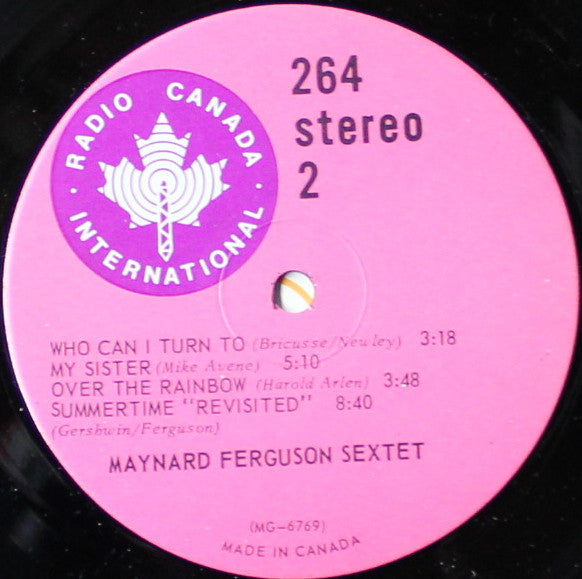 Maynard Ferguson Sextet - Maynard Ferguson Sextet (Vinyl, LP, Album, Reissue, Stereo) Good Plus (G+) / Very Good (VG)