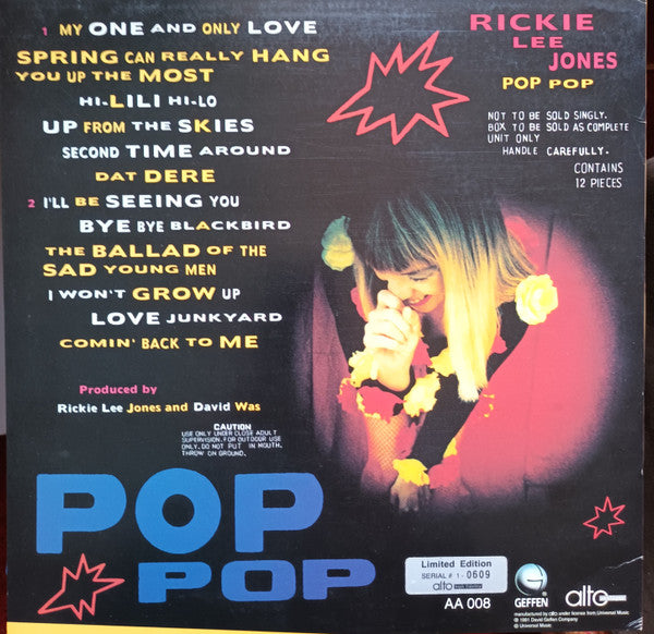 Rickie Lee Jones - Pop Pop (Vinyl, LP, Limited Edition, Numbered) Near Mint (NM or M-) / Very Good Plus (VG+)