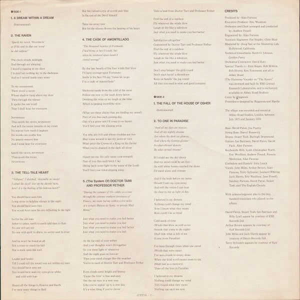 The Alan Parsons Project - Tales Of Mystery And Imagination - Edgar...