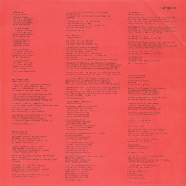 The Beatles - 1962-1966 = 1962年〜1966年 (2xVinyl, LP, Album, Compilation, Reissue, Stereo) Very Good Plus (VG+) / Very Good (VG)
