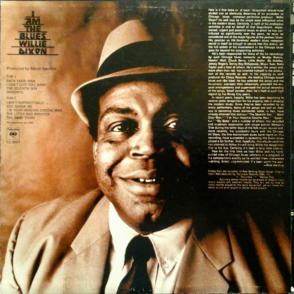 Willie Dixon - I Am The Blues (Vinyl, LP, Album, Stereo) Very Good Plus (VG+) / Very Good Plus (VG+)