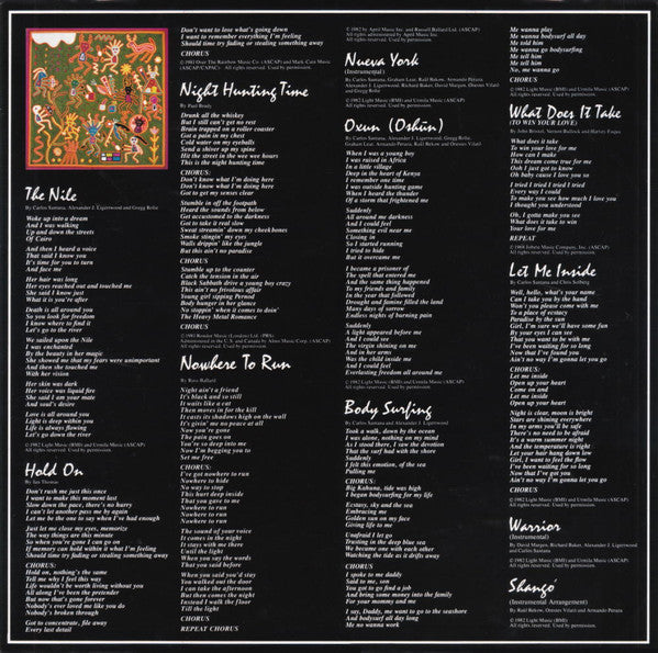 Santana - Shango (Vinyl, LP, Album, Stereo)