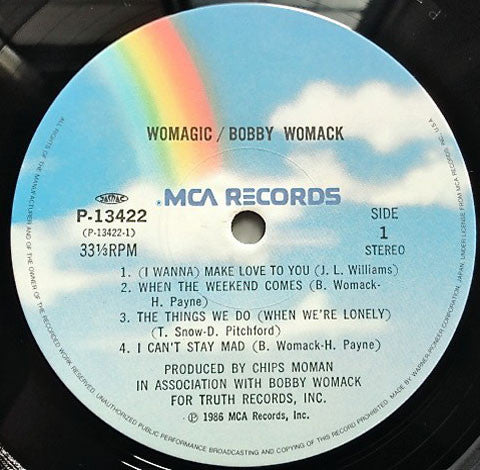 Bobby Womack - Womagic (Vinyl, LP, Album) Very Good (VG) / Good Plus (G+)
