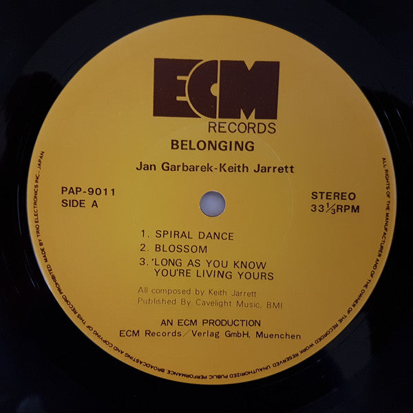 Jan Garbarek - Belonging (Vinyl, LP, Album)