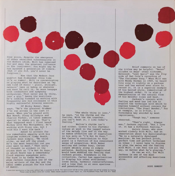 Milt Jackson - Olinga (Vinyl, LP, Album, Limited Edition, Reissue, Stereo) Very Good (VG) / Very Good (VG)