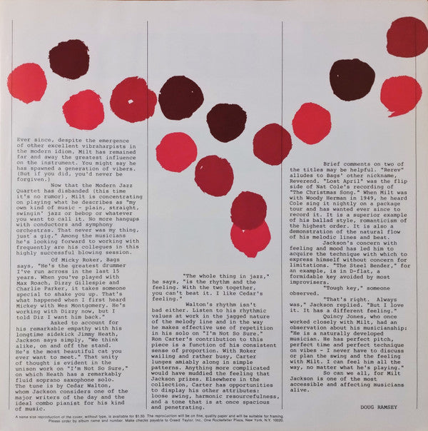 Milt Jackson - Olinga (Vinyl, LP, Album, Limited Edition, Reissue, Stereo) Very Good (VG) / Very Good (VG)
