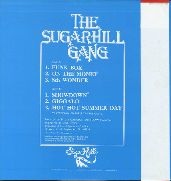 Sugarhill Gang - 8th Wonder (Vinyl, LP, Album, Reissue) Very Good Plus (VG+) / Very Good Plus (VG+)