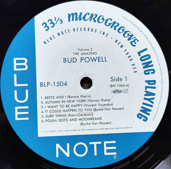 Bud Powell - The Amazing Bud Powell, Volume 2 (Vinyl, LP, Album, Reissue, Remastered, Mono) Near Mint (NM or M-) / Very Good Plus (VG+)