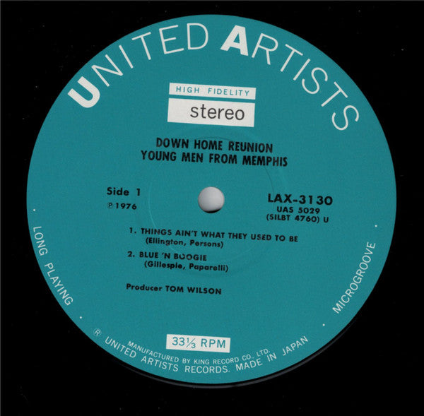 Young Men From Memphis - Down Home Reunion (Vinyl, LP, Album, Limited Edition, Reissue, Stereo) Near Mint (NM or M-) / Very Good Plus (VG+)